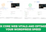 fix core web vitals cls lcp fcp and speed up your elementor website 90 up